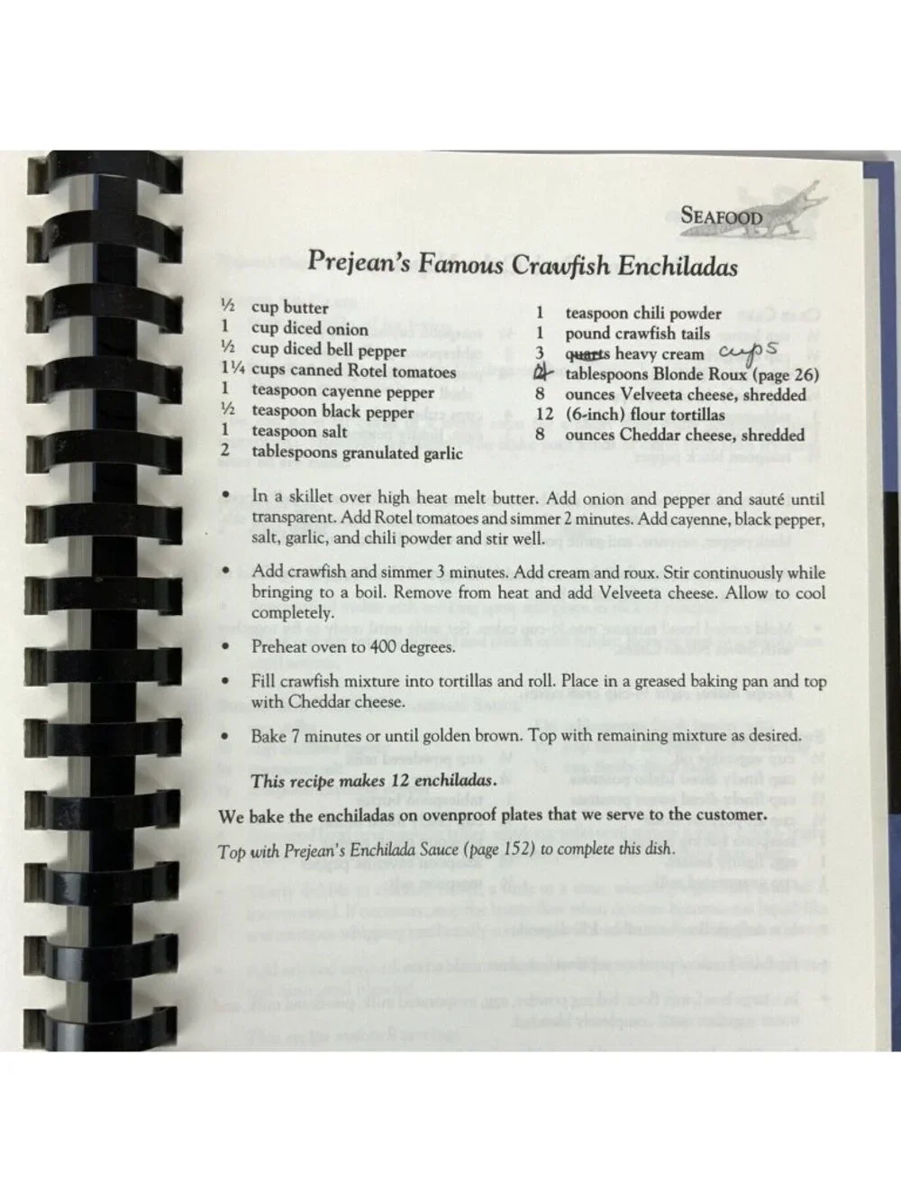 Prejeans Cookbook Simply Cajun Simply Delicious 2004 First Printing Spiral Bound
